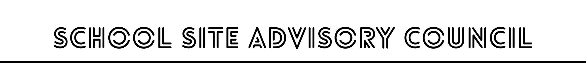 School Site Advisory Council (SSAC) decorative header.